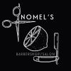 Nomels Barbershop and Salon logo